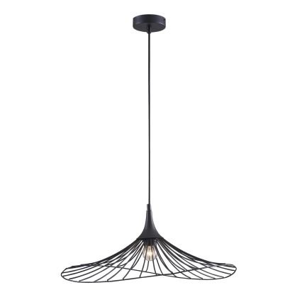 Kattokruunu johdossa ARIELLE 1xE27/20W/230V halkaisija 50 cm musta