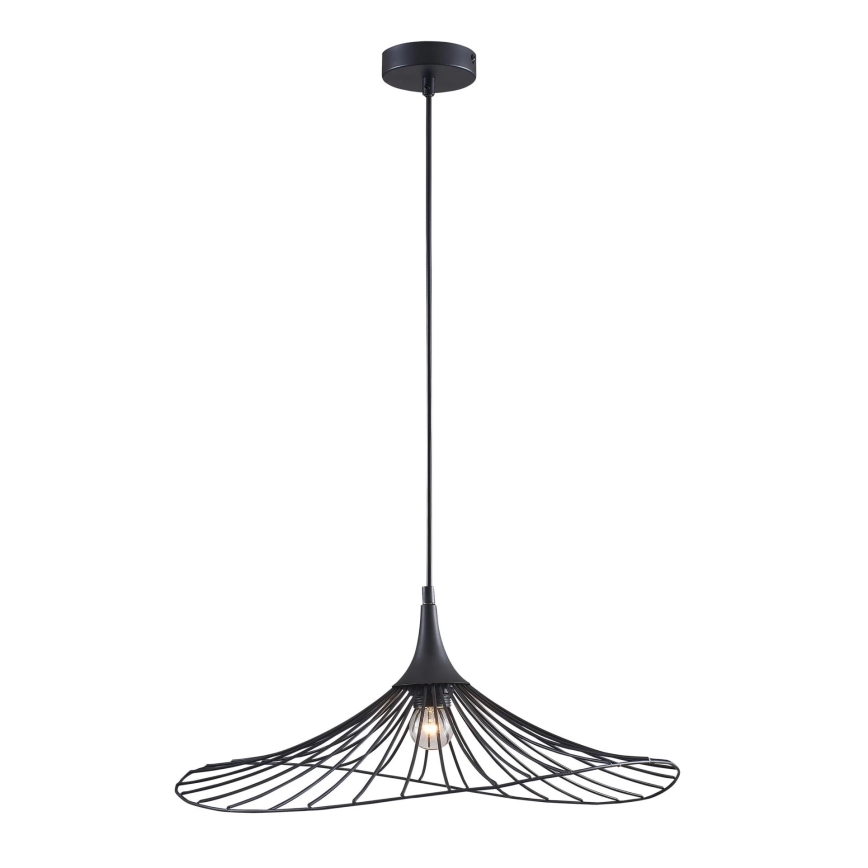 Kattokruunu johdossa ARIELLE 1xE27/20W/230V halkaisija 50 cm musta