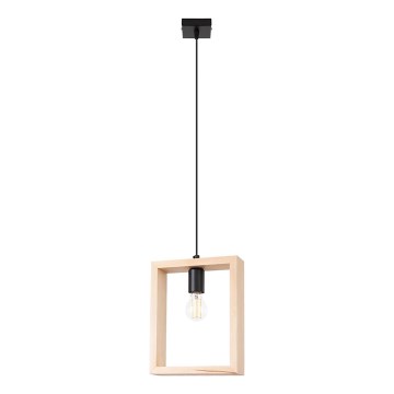 Kattokruunu johdossa ARIES 1xE27/15W/230V pyökki/beige