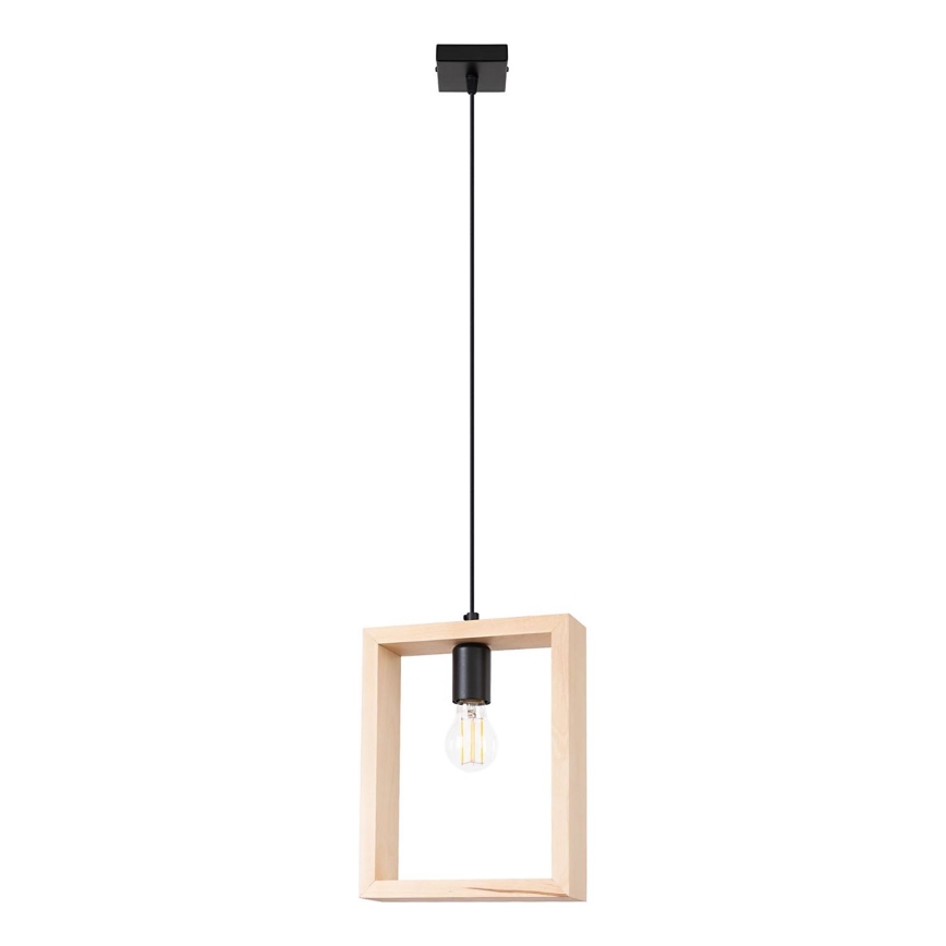 Kattokruunu johdossa ARIES 1xE27/15W/230V pyökki/beige