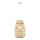Kattokruunu johdossa ARONA 1xG9/9W/230V halkaisija 25 cm rottinki/beige