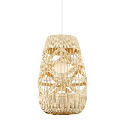Kattokruunu johdossa ARONA 1xG9/9W/230V halkaisija 25 cm rottinki/beige