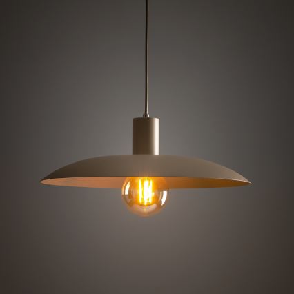 Kattokruunu johdossa ASTRA 1xE27/15W/230V halkaisija 41 cm beige