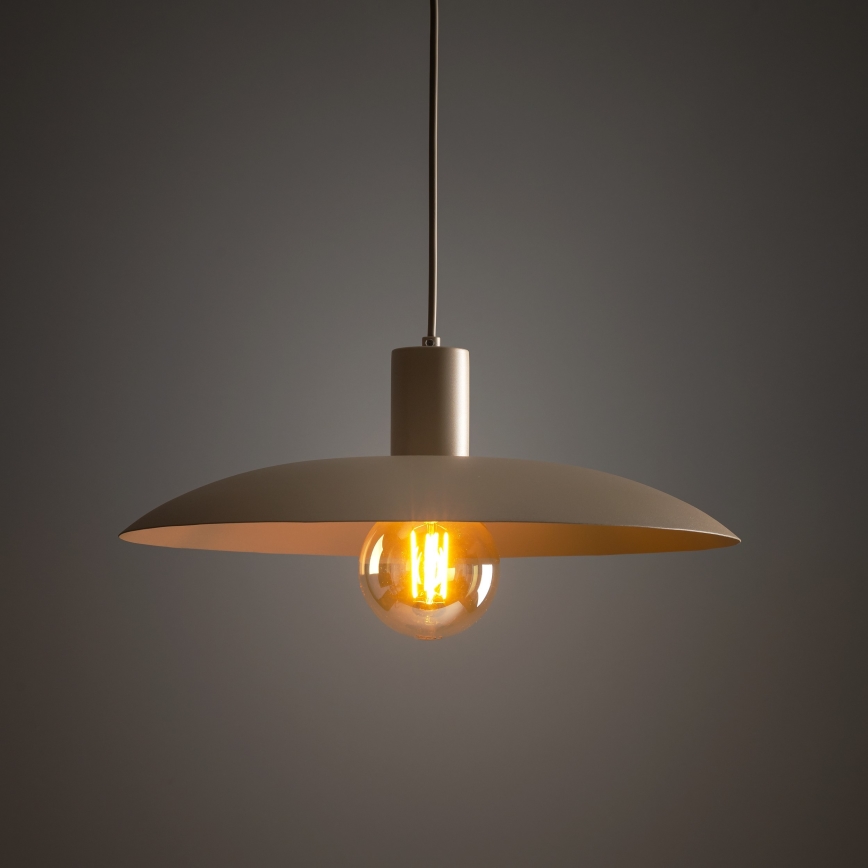 Kattokruunu johdossa ASTRA 1xE27/15W/230V halkaisija 41 cm beige
