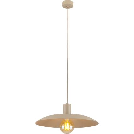 Kattokruunu johdossa ASTRA 1xE27/15W/230V halkaisija 41 cm beige