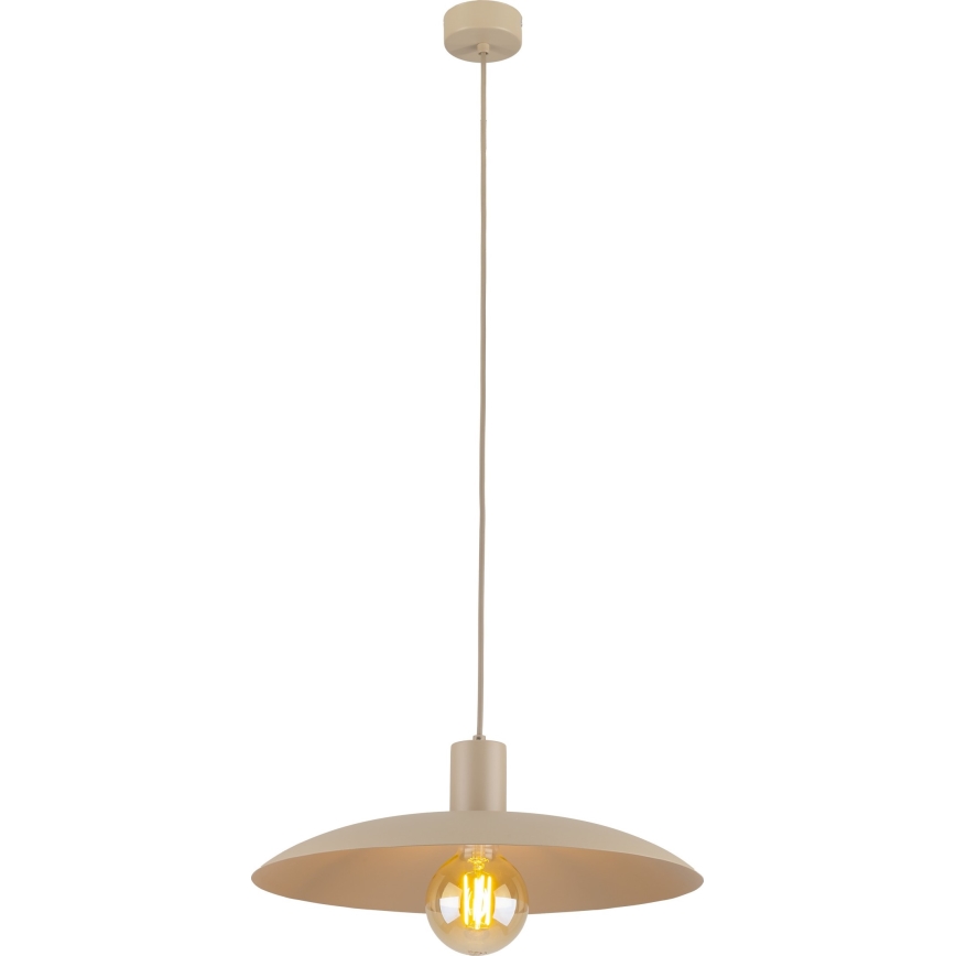 Kattokruunu johdossa ASTRA 1xE27/15W/230V halkaisija 41 cm beige