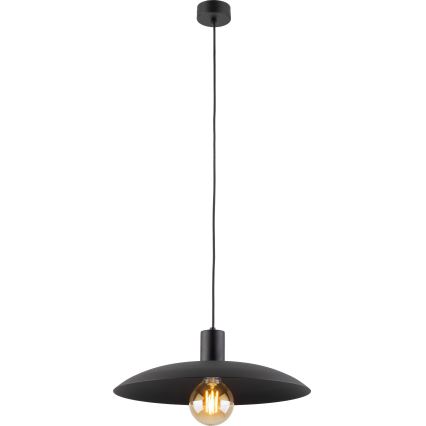 Kattokruunu johdossa ASTRA 1xE27/15W/230V halkaisija 41 cm musta