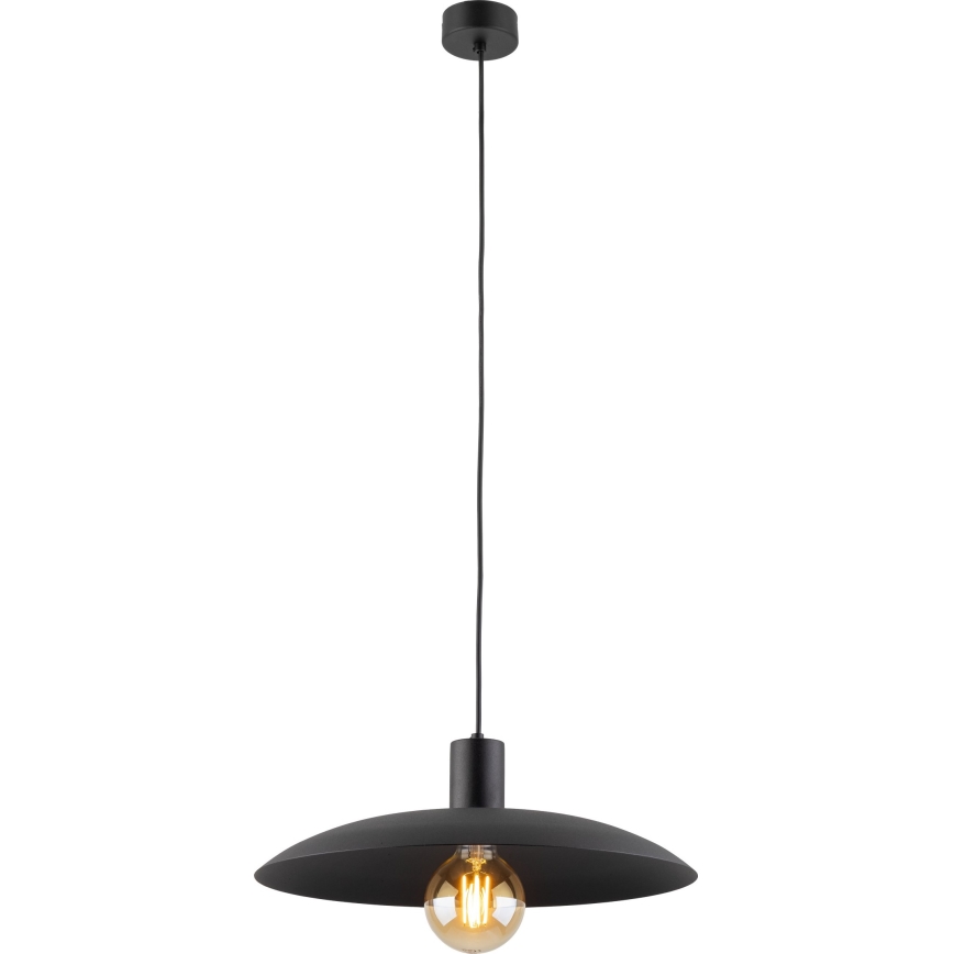 Kattokruunu johdossa ASTRA 1xE27/15W/230V halkaisija 41 cm musta