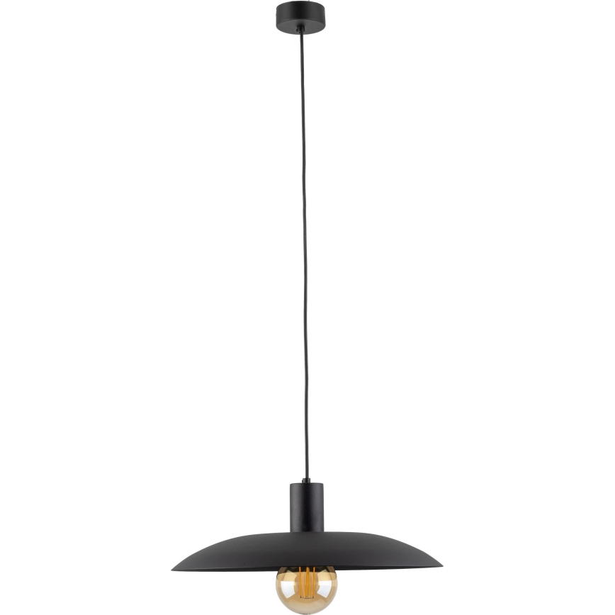 Kattokruunu johdossa ASTRA 1xE27/15W/230V halkaisija 41 cm musta
