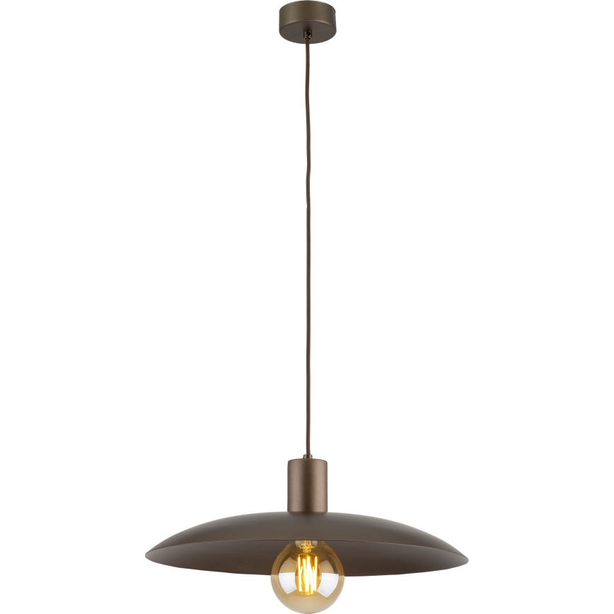 Kattokruunu johdossa ASTRA 1xE27/15W/230V halkaisija 41 cm ruskea