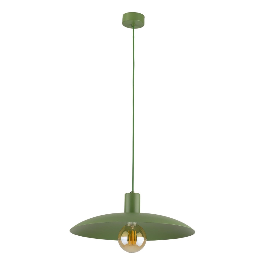 Kattokruunu johdossa ASTRA 1xE27/15W/230V halkaisija 41 cm vihreä