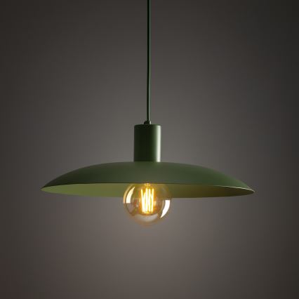 Kattokruunu johdossa ASTRA 1xE27/15W/230V halkaisija 41 cm vihreä