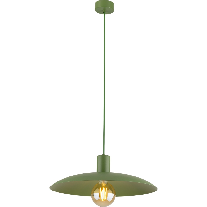 Kattokruunu johdossa ASTRA 1xE27/15W/230V halkaisija 41 cm vihreä