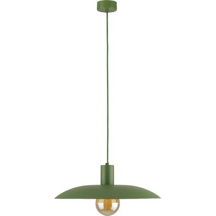 Kattokruunu johdossa ASTRA 1xE27/15W/230V halkaisija 41 cm vihreä