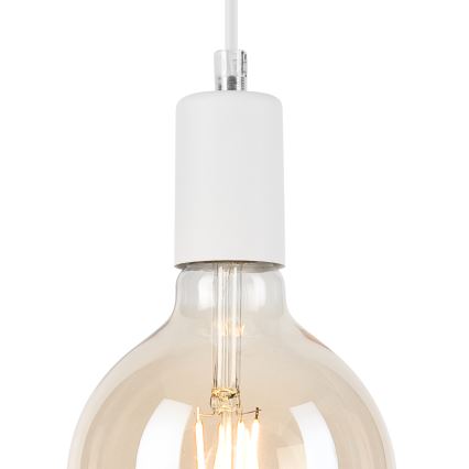 Kattokruunu johdossa ASTRID 1xE27/60W/230V valkoinen