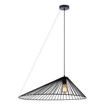 Kattokruunu johdossa AURORA 1xE27/20W/230V halkaisija 60 cm musta