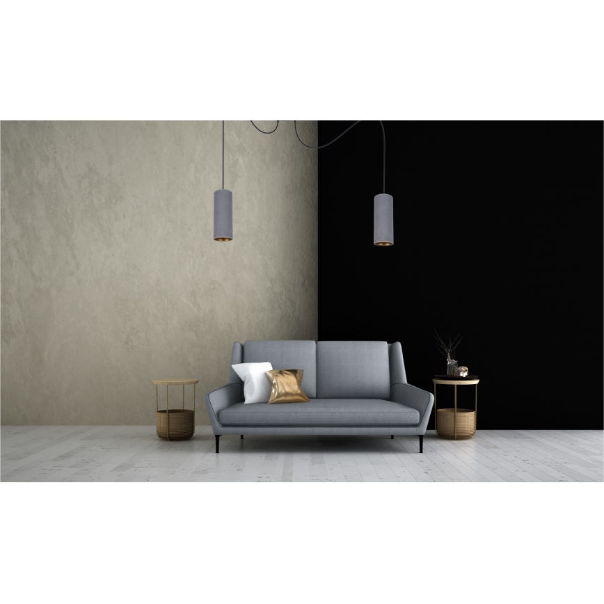 Kattokruunu johdossa AVALO 2xE27/60W/230V hämähäkki harmaa