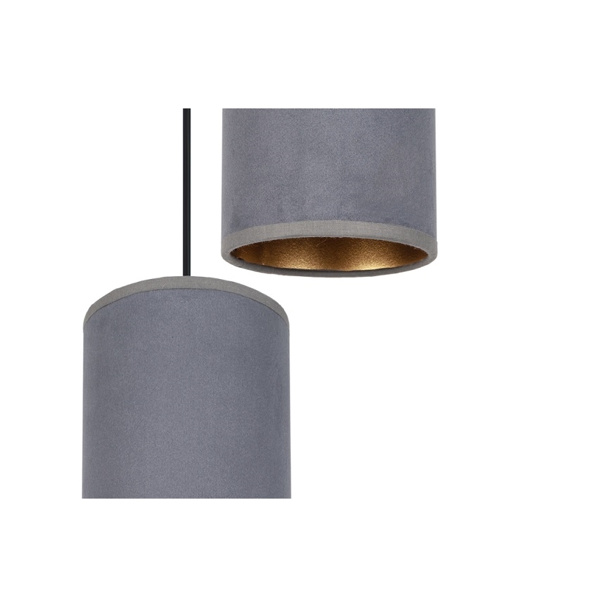 Kattokruunu johdossa AVALO 2xE27/60W/230V hämähäkki harmaa
