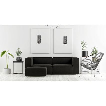 Kattokruunu johdossa AVALO 2xE27/60W/230V hämähäkki harmaa/musta