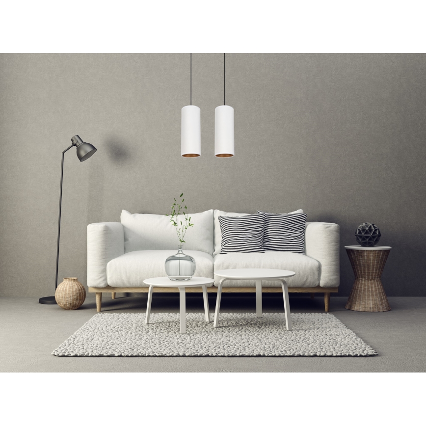 Kattokruunu johdossa AVALO 2xE27/60W/230V valkoinen