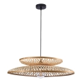 Kattokruunu johdossa BALI 1xE27/20W/230V halkaisija 60 cm bambu