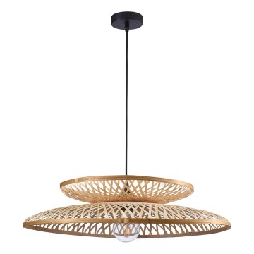 Kattokruunu johdossa BALI 1xE27/20W/230V halkaisija 60 cm bambu