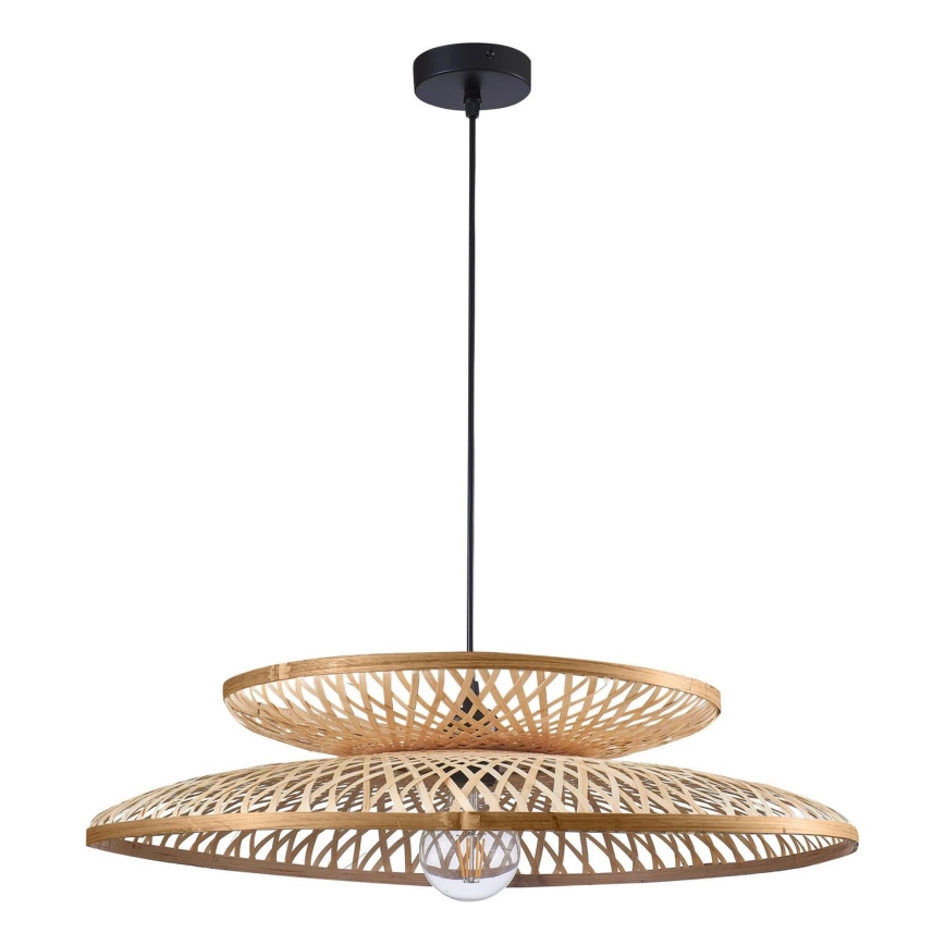 Kattokruunu johdossa BALI 1xE27/20W/230V halkaisija 60 cm bambu