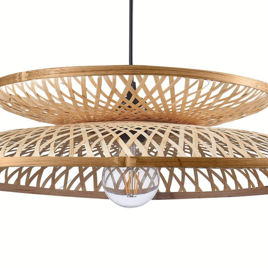Kattokruunu johdossa BALI 1xE27/20W/230V halkaisija 60 cm bambu
