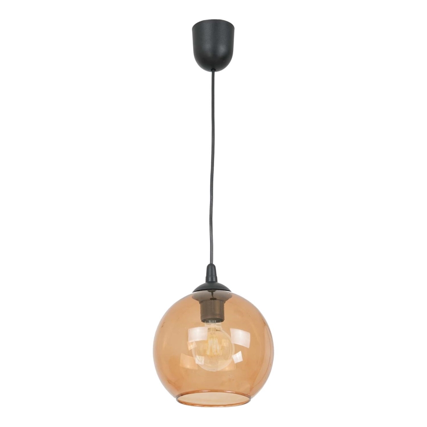 Kattokruunu johdossa BALL 1xE27/60W/230V halkaisija 20 cm beige