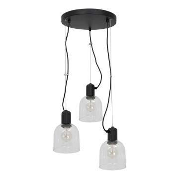 Kattokruunu johdossa BANCO 3xE27/15W/230V