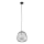 Kattokruunu johdossa BELL 1xG9/12W/230V halkaisija 24 cm musta/kiiltävä kromi