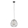 Kattokruunu johdossa BELL 1xG9/12W/230V halkaisija 24 cm musta/kulta