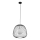 Kattokruunu johdossa BELL 1xG9/12W/230V halkaisija 33 cm musta/kiiltävä kromi