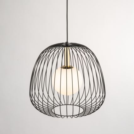 Kattokruunu johdossa BELL 1xG9/12W/230V halkaisija 33 cm musta/kulta