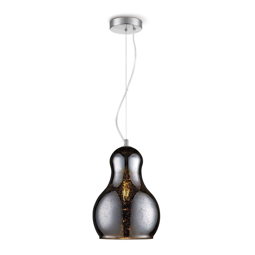 Kattokruunu johdossa BELLO 1xE27/60W/230V halkaisija 30 cm kromi