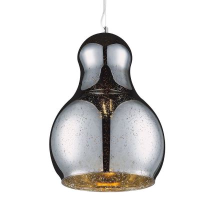 Kattokruunu johdossa BELLO 1xE27/60W/230V halkaisija 30 cm kromi