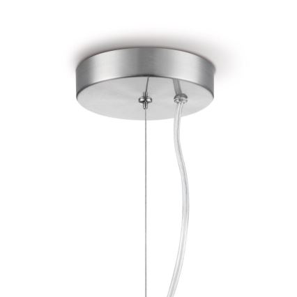 Kattokruunu johdossa BELLO 1xE27/60W/230V halkaisija 30 cm kromi