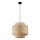 Kattokruunu johdossa BERTA 1xE27/20W/230V halkaisija 40 cm bambu