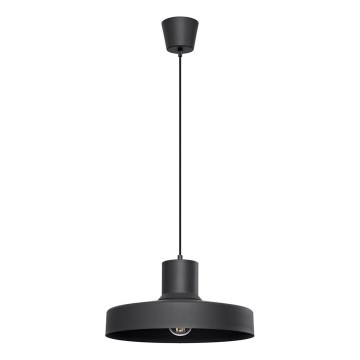 Kattokruunu johdossa BILO 1xE27/15W/230V halkaisija 35 cm musta