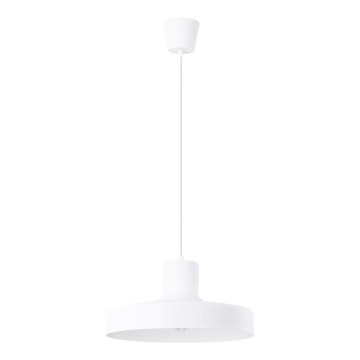 Kattokruunu johdossa BILO 1xE27/15W/230V halkaisija 35 cm valkoinen