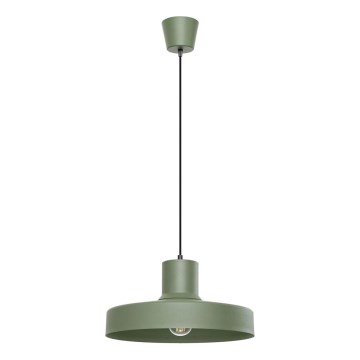 Kattokruunu johdossa BILO 1xE27/15W/230V halkaisija 35 cm vihreä