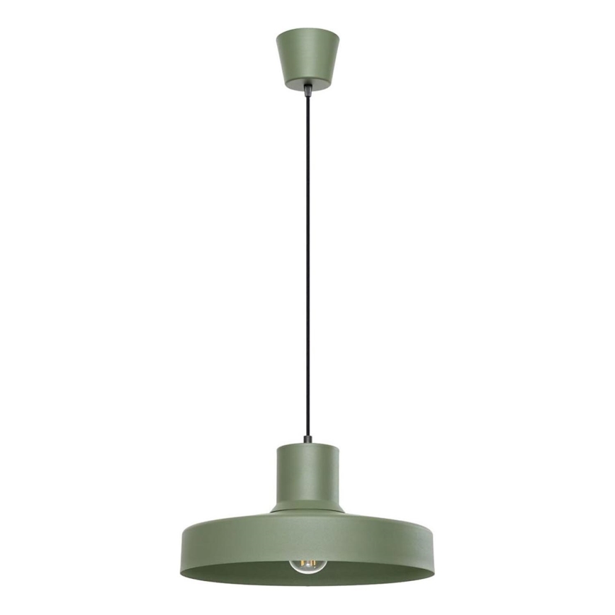 Kattokruunu johdossa BILO 1xE27/15W/230V halkaisija 35 cm vihreä