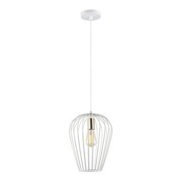 Kattokruunu johdossa BLANCHE 1xE27/11W/230V valkoinen