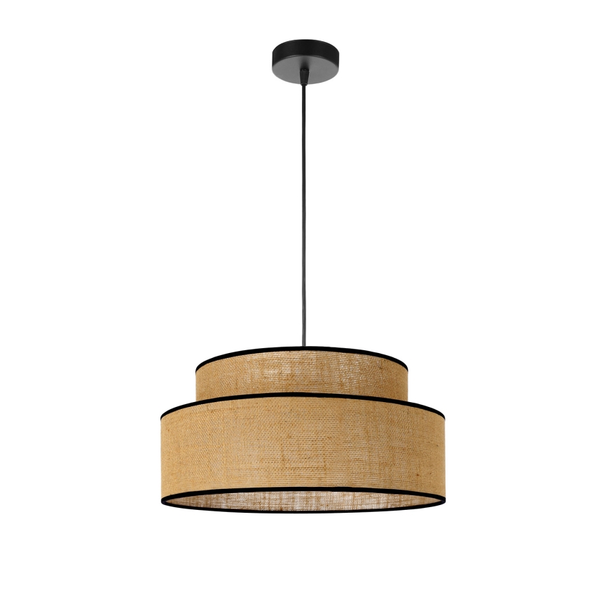 Kattokruunu johdossa BOHO 1xE27/60W/230V beige