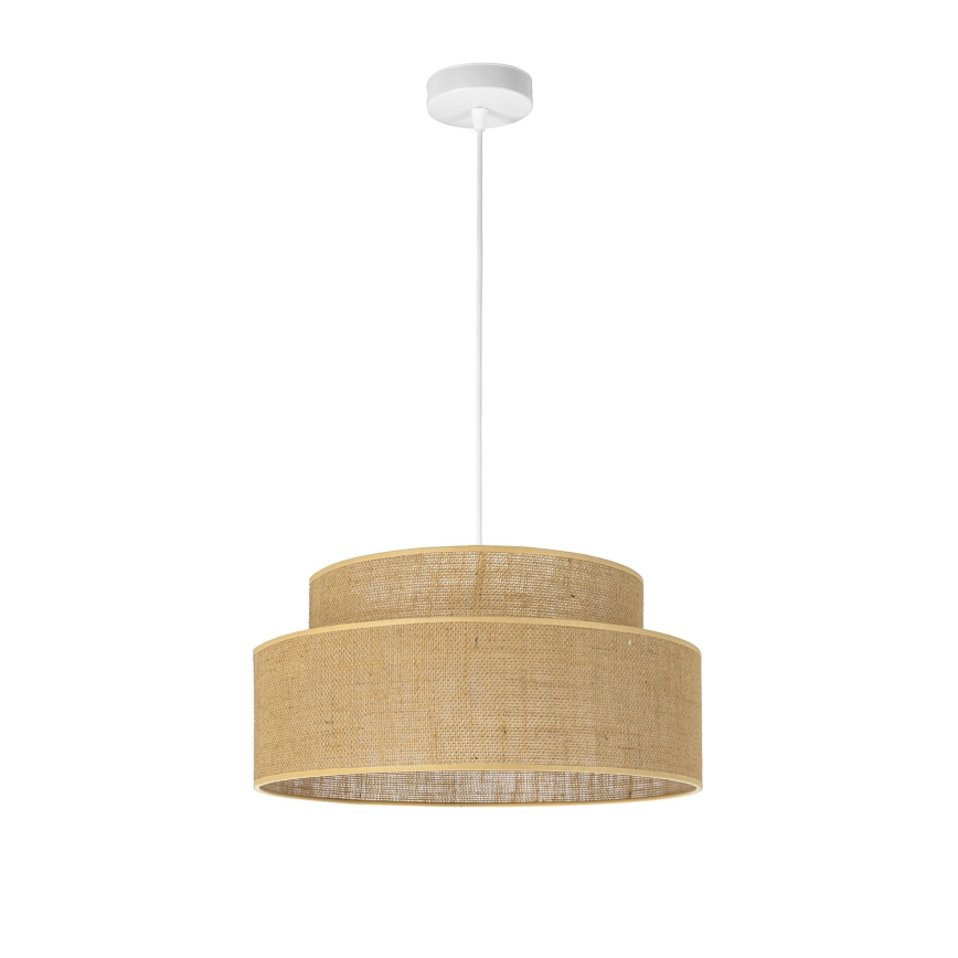 Kattokruunu johdossa BOHO 1xE27/60W/230V beige