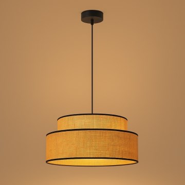 Kattokruunu johdossa BOHO 1xE27/60W/230V halkaisija 40 cm beige