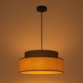 Kattokruunu johdossa BOHO 1xE27/60W/230V halkaisija 40 cm ruskea/beige