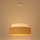 Kattokruunu johdossa BOHO 1xE27/60W/230V kerma/beige