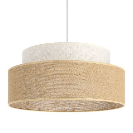 Kattokruunu johdossa BOHO 1xE27/60W/230V kerma/beige