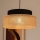 Kattokruunu johdossa BOHO 1xE27/60W/230V musta/beige